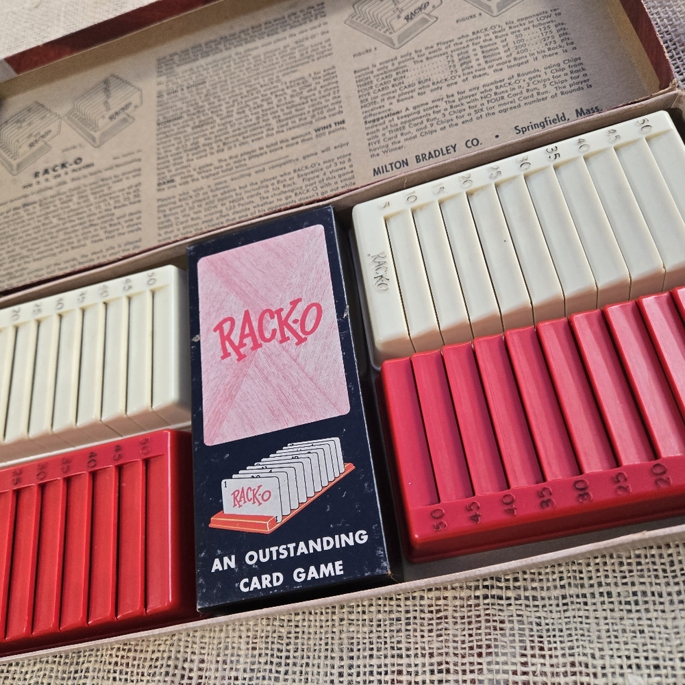 Vintage Rack-O game,  by  Milton Bradley